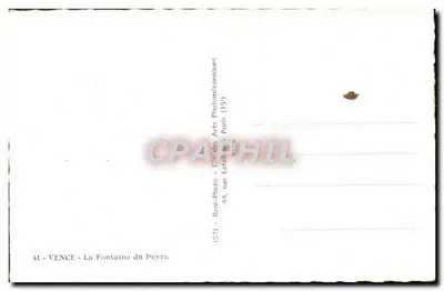 Vence - A Fonte do Peyra — Cap — Verso