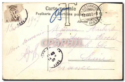 Brienzsee — Giessbach widziany z jeziora — Fotografia R. Gabler Interlaken 8079 — Rewers