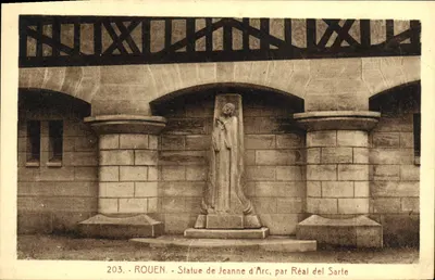 Rouen - Statue de Jeanne d'Arc, par Réal del Sarte