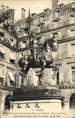 Monument de Jeanne d'Arc - Paris - Place de Rivoli - par Frémiet