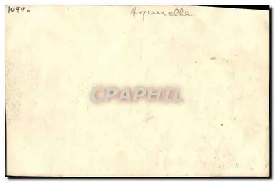 Lago e montanhas — aquarela — n°1099 — Verso