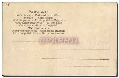 Paris Nuit — la Nuit — Aristophot AG, Berlin, n° 2033/87 — Verso