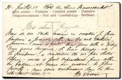 Bilhete postal antigo Bonigen Badegruppe Crianças — Verso