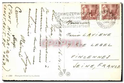 Luzern. Spreuerbrücke — editor Photoglob-Wehrli A.-G., Zurique — n° 4368 — Verso
