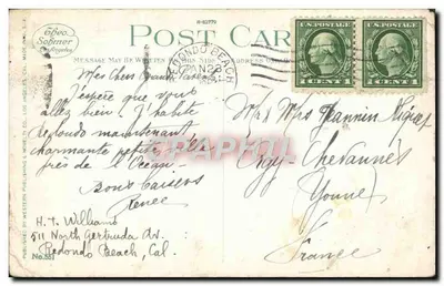 Bloesem van de sinaasappel in Californië — Tofeo Sohmer & Co. — Nr. 551 — Achterkant