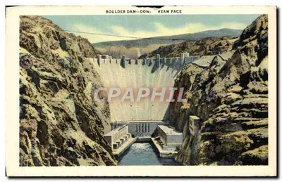 Boulder Dam — Face Aval — editor não visível