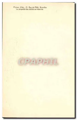 Szczyt Erechtheus — Ateny — Maison d'Art, Bruksela, nr 386 — Rewers