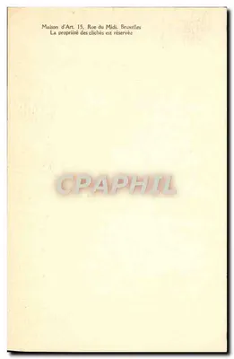 Pałac Korsabad — rekonstrukcja — Maison d'Art, Bruksela, n° 164 — Rewers