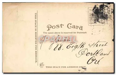 Main Street, Looking North, Butte, Mont. — No. 20 — United States of America — Verso