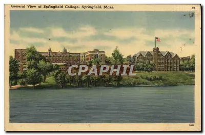 Vista geral do Springfield College, Springfield, Mass. — editor Technor Bros. Inc., Boston, n° 32
