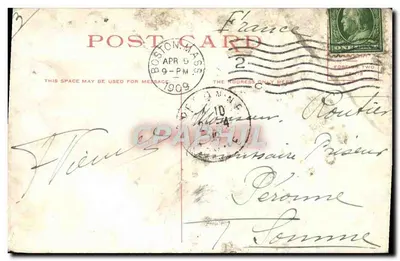 Head House, City Point, South Boston, Mass. — bâtiment en style Tudor avec toit en ardoise et cheminée, éditeur Detroit Publishing Co. n° 10732 — Verso