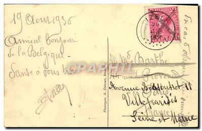 Arlon — Vista da estação ferroviária — editor Berthet, n° 30 — Verso