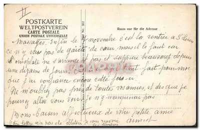 Stara pocztówka Salzburg Wewnętrzne wnętrze Kościoła Franciszkańskiego — Rewers