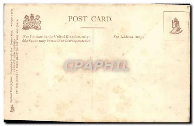 Skały w Broadstairs — widok dramatyczny z gęsiami — wydawca Raphael Tuck & Sons, nr 8803 — Rewers