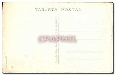 Valencia — tancerzy w tradycyjnym stroju — Postales Bea, seria 31 — Rewers