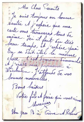 Mayence — widok kościoła św. Stefana — wydawca K.S.M. nr 88 — Rewers