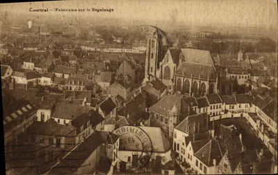 Courtrai — Panorama sobre o Béguinage — DESAIX