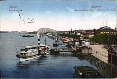 Mainz. Margem do rio Reno. — Passeio pelo Reno. — K.S.M. No. 811