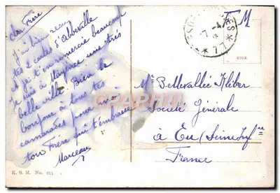Mainz. Margem do rio Reno. — Passeio pelo Reno. — K.S.M. No. 811 — Verso