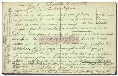 Bilhete postal antigo Thionville Place du Marché — Verso