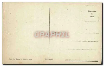 Firenze - Palazzo Pitti (część tylna) — widok z tyłu pałacu — wydawca Visto Rev. Stampa, Mediolan — Rewers