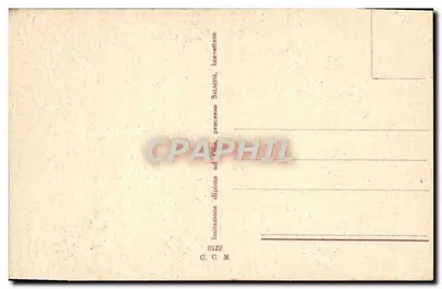 Paisagem montanhosa nevada — cavalos pastando — editor SALMINI, n° 0122 — Verso