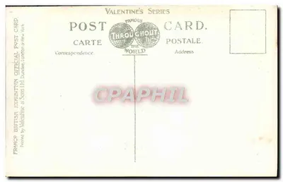 Court of Honour — Wystawa Francusko-Brytyjska, Londyn — seria Valentine's — Rewers