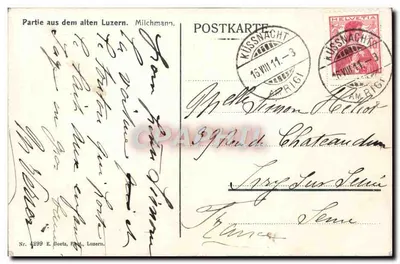 Teil des alten Luzern — E. Goetz, Luzern, n° 4299 — Rückseite