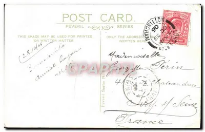 Main St, Long Eaton — widok ulicy z pieszymi i pojazdami — seria Peveril nr 2 — Rewers
