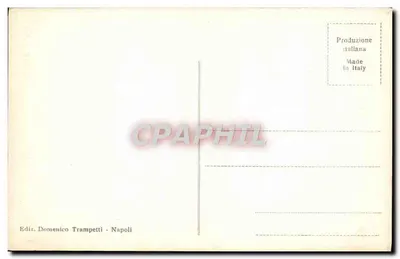 NAPOLI - Posillipo — widok portu i budynków na wzgórzu — Rewers