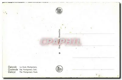 Ostende — Port Montgomery — wydawca Thill, Bruksela — Rewers