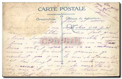 Stara pocztówka Tunis La Kasbah Tunisie — Rewers