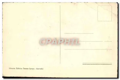 Bilhete postal antigo La Piazza Del Campo 1717 — Verso