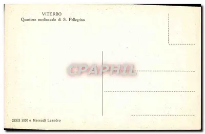 Viterbo — średniowieczny dzielnica S. Pellegrino — Merendi Leandro — Rewers