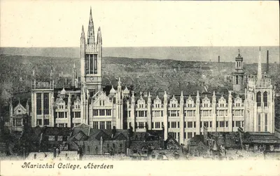 Colégio Marischal, Aberdeen — vista panorâmica — Série Valentine's