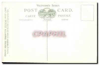 Tor Pałacu Sztuki Przemysłowej — Francusko-Brytyjska Wystawa, Londyn, 1908 — Seria Valentine's — Rewers