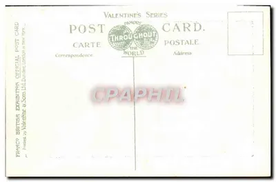Kolumnada w Court of Honour — Francusko-Brytyjska Wystawa, Londyn 1908 — seria Valentine's — Rewers