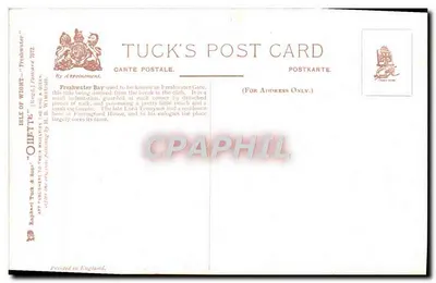 Freshwater Bay — Wyspa Wight — Tuck's Post Card nr 702 — Rewers