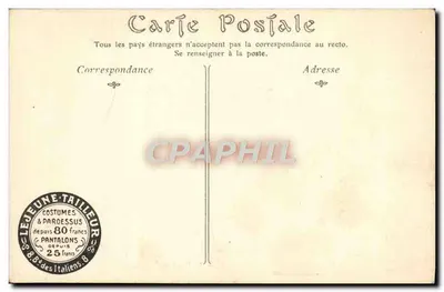 Oran — O Palácio de Justiça — Editor: Imprensa Oranais, n° 24 — Verso