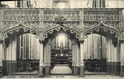 Louvain — Interior da igreja de São Pedro — O Jubé. — N° 141.