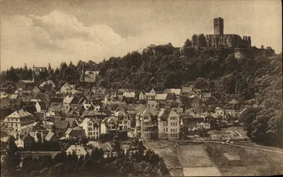 Königstein i/Taunus — vista panorâmica com castelo em ruínas — Fotografia de v. Schäfer, Königstein i/Taunus