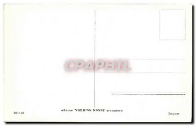 Estocolmo — Vista desde o telhado da cidade — Editor Nordisk Konst, n° 6091/59 — Verso