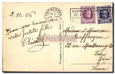 Antwerpen — Muzeum Sztuk Pięknych — wydawca Gibert, nr 25 — Rewers