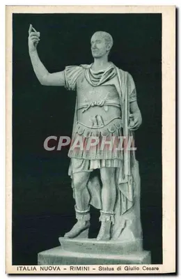 Rimini — Statua Julesa Cezara — Italia Nuova