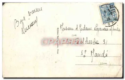 Oran - Hôtel Continental — éditeur Séring, n° 46 — Verso