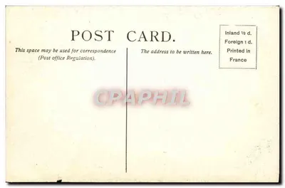 Stara pocztówka Londyn Stephens Hall Westminster Pomnik Pitta — Rewers