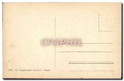 NAPOLI - Castel Nuovo (Arco Angioino) — widok zamek z jego okrągłymi wieżami — Wyd. Scognamiglio Salvatore, n° 0243 — Rewers