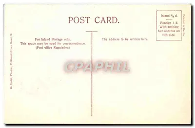 Oxford Street — Oxford Circus — G. Smith, Photers, 15 Strand Green Road, N. — Achterkant