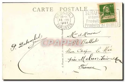 GENÈVE — Eingang zum Palast der Vereinten Nationen — 2228 — Rückseite