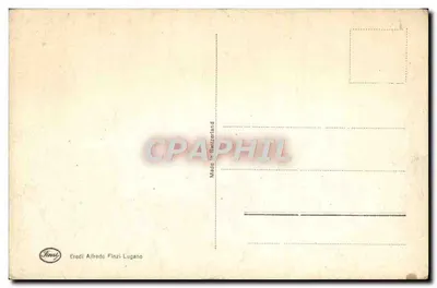 Przełęcz Bernina z szpitalikiem i białym jeziorem — wydawca Alfredo Finzi Lugano, n° 38 — Rewers